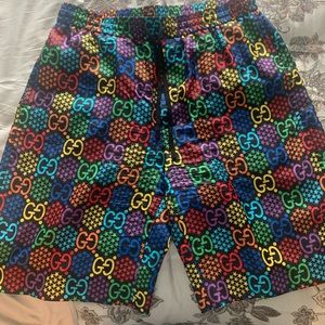 AUTHENTIC GUCCI OUTFIT / Silk Shirt & Shorts Unisex Size M